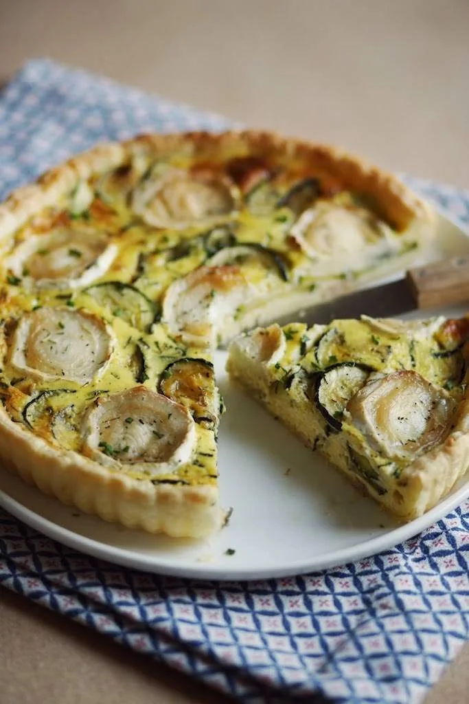 Quiche courgette & chèvre